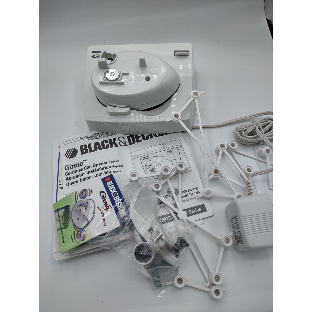 Black & Decker Gizmo Space Saver Cordless Rechargeable Can Opener EM200 tested